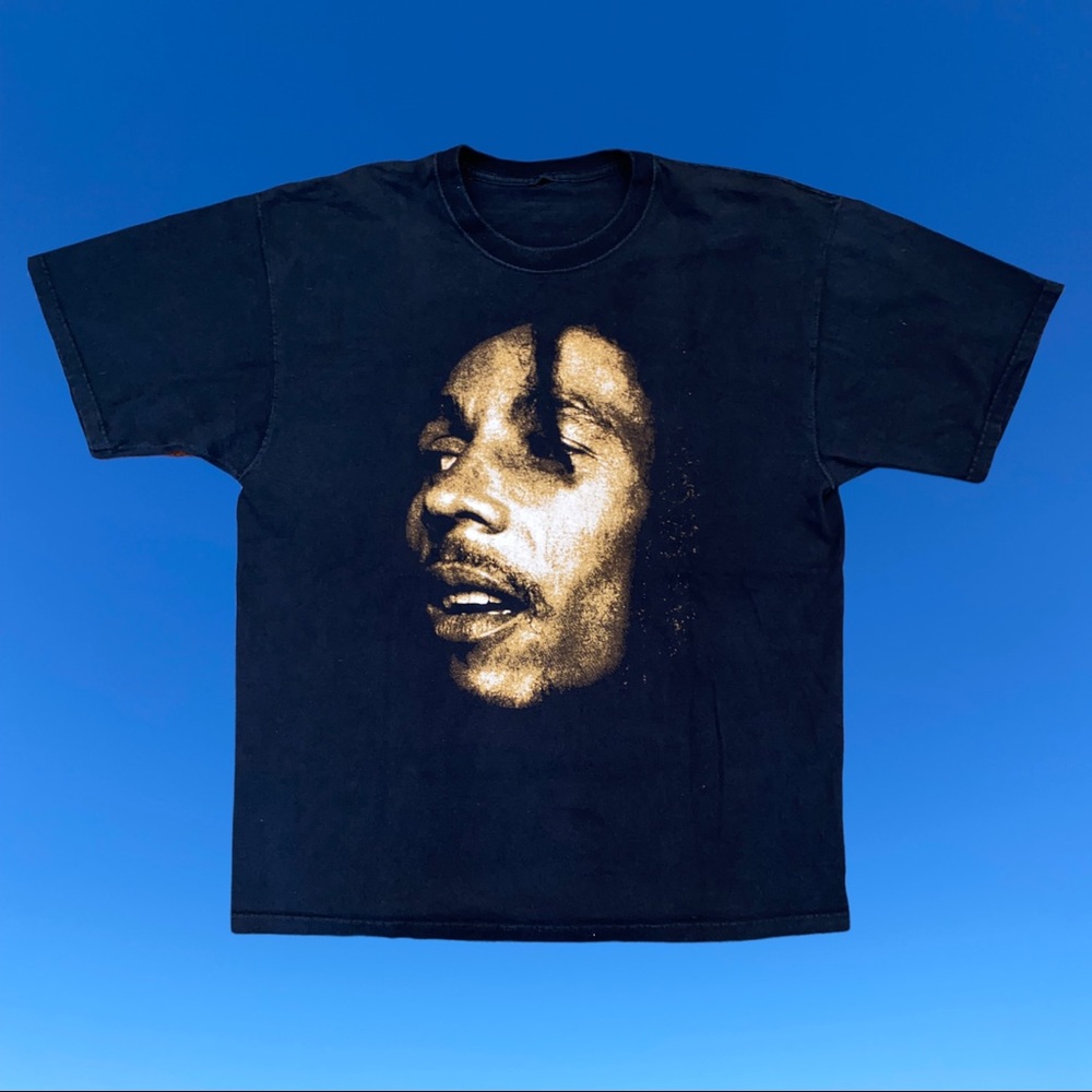 Vintage Bob Marley Front and Back Graphic Tee